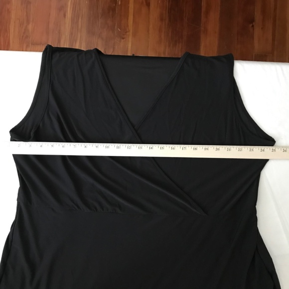 LILY By FIRMIANA Maxi Dress Black Sleeveless Hi Low Women’s Plus Size 24W 4X - Picture 12 of 16